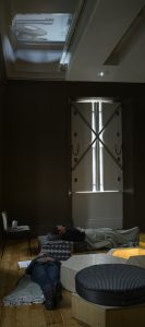 Sleeping in the gallery
